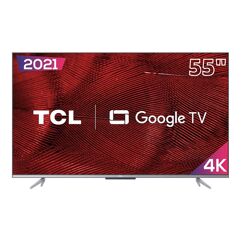 Smart_TV LED 65" 4K TCL Google TV UHD HDR10 Google Assistant e Borda Ultrafina - 65P725