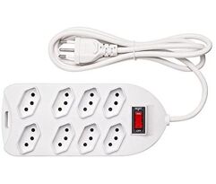 Protetor_Eletronico Intelbras com 8 tomadas EPE 1008+ Branco