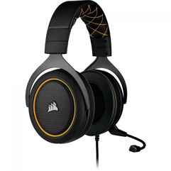 Headset_Gamer Corsair HS60 PRO SURROUND - Preto/Amarelo