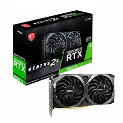 Placa_de Vídeo MSI NVIDIA GeForce RTX 3060 Ti Ventus 2X 8G 14Gbps GDDR6 LHR DLSS Ray Tracing