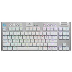 Teclado_Mecânico Gamer Sem Fio Logitech G915 TKL com RGB LIGHTSYNC - Branco