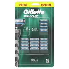 Refil_para Aparelho de Barbear Gillette Mach3 - 16 Unidades