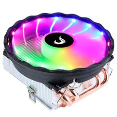 Cooler_para Processador Gamer Rise Mode X5, LED Rainbow, Intel e AMD, Preto - RM-ACX-05-RGB