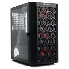 Gabinete_Gamer XFurious Blaster Mid Tower Vidro Temperado Sem Fonte Com 3 Fans