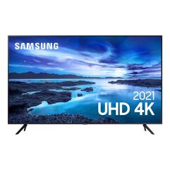 Samsung Smart TV 43" UHD 4K Processador Crystal 4K Tela sem limites Alexa 43AU7700
