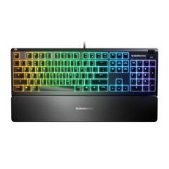 Teclado Apex 3 Steelseries, RGB, Anti-Ghosting, Switches Whisper-Quiet, ABNT 64796