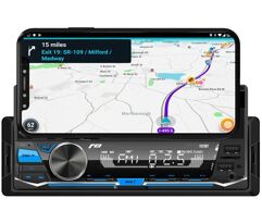 Som Automotivo JR8 Imports MP3 Player com Suporte de Celular Bluetooth USB Cartão SD 1020BT