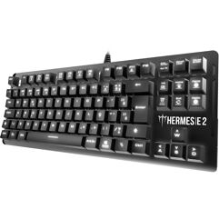 Teclado Mecânico Gamdias Hermes E2 Single Color LED Branco Switch Azul HERMES E2 WHITE (BR/BLUE)