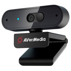 Webcam AverMedia PW310P, Vídeo Full HD 1080p, Foco Automático, Microfone, USB, Preto 40AAPW310AVS