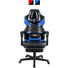 Cadeira Gamer GT13 DPX com Apoio Retrátil para Pés Azul