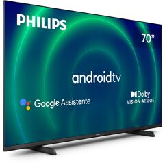 Smart TV 70" Ultra HD 4K Philips Android TV HDR10+ Design Borderless 70PUG7406