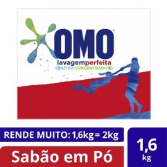 Sabão Em Pó Omo Lavagem Perfeita 1,6kg