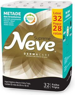 Papel Higiênico Neve Supreme 32 rolos