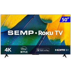 Smart TV Roku Semp Toshiba LED 50" 4K UHD Wi-Fi HDR 50RK8600