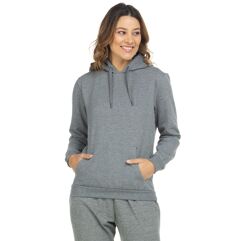 Blusão Oxer com Capuz Kanguru com Felpa Feminino