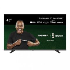 Smart TV 43" Full HD LED TB017M Toshiba 43V35L com WiFi, Dolby Audio e Espelhamento de Tela