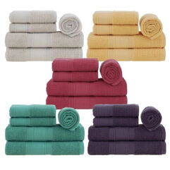 Jogo de Toalha Banho Astral 5 Peças Home Basics by Buddemeyer