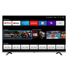 Smart TV D-LED 55” Britânia UHD 4K HDR HDMI ARC Space Gray BTV55Q20N5SBL