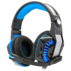 eadset Gamer Husky Snow USB 7.1 Surround, LED Azul HS-HSN-BL