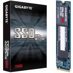 SSD 256 GB Gigabyte M.2 PCIe NVMe Leitura: 1700MB/s e Gravação: 1100MB/s GP-GSM2NE3256GNTD