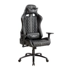 Cadeira Gamer Husky Gaming Hailstorm Preto Com Almofadas Reclinável Descanso de Braço 2D HHA-BK