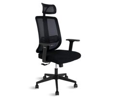 Cadeira de Escritório Presidente Thompson Healer com Encosto de Cabeça