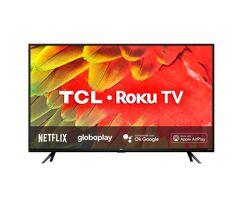 Smart TV LED 32" HD TCL Roku TV WiFi Dual Band 3 HDMI 1 USB Controle por Aplicativo Google Assistant Alexa RS530