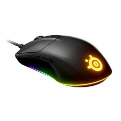 Mouse Gamer SteelSeries Rival 3 RGB Sensor TrueMove Core 8500 CPI 6 Botões Preto 62513
