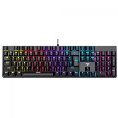 Teclado Mecânico Gamer Force One Avro Rainbow Switch Blue US Black/White FR.TC.AV.02