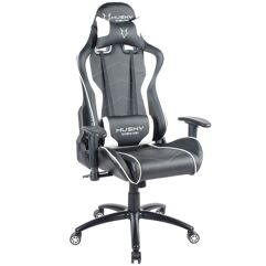 Cadeira Gamer Husky Gaming Storm Preto e Branco Reclinável Descanso de Braço 2D HST-BW
