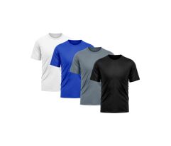 Kit 4 Camisetas Masculina Dry Fit Proteção Solar UV Fitness