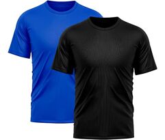 Kit 2 Camisetas Dry Fit Proteção Solar UV Treino Academia Ciclismo