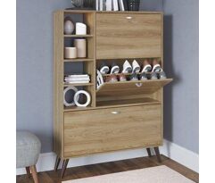 Sapateira Estante 3 Portas 4 Prateleiras Completa Móveis