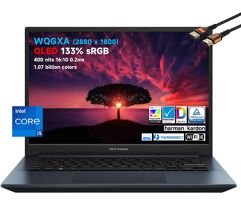 Notebook ASUS VivoBook Pro 14" OLED WQGXA Slim Intel Core i5-11300H até 4,4 GHz 133% sRGB Pantone Harman/Kardon 8GB RAM SSD PCIe 256GB