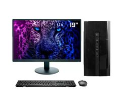Computador Enifler Completo Intel Core I5 8GB SSD 240GB Windows 10 trial + Monitor 19 Full HD + Kit Multimídia, Bg-2301