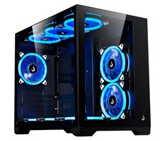Gabinete Gamer Rise Mode Galaxy Glass M Mini Tower Lateral e Frontal em Vidro Temperado RM-GA-GGM-FB