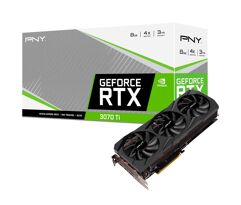 Placa de Video RTX 3070 Ti VERTO PNY NVIDIA GeForce 8 GB GDDR6X LHR DLSS Ray Tracing