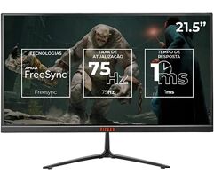 Monitor Gamer Pichau Athen V2L 21 21.5" IPS FHD 1ms 75Hz FreeSync VGA/HDMI PG-ATHV2L21-BL01