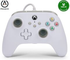 Controle PowerA Enhanced com fio para Xbox One/ XSeries S|X PC Oficialmente Licenciado – Branco