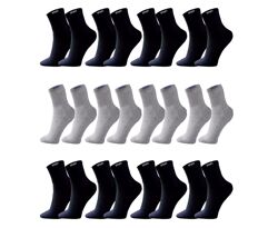 Kit 12 Pares de Meias Algodão Masculino