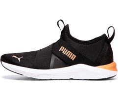Tênis PUMA Black-Puma Team Gold Feminino