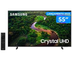 Smart TV 55" UHD 4K LED Crystal Samsung 55CU8000GXZD
