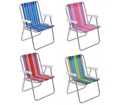 Cadeira Praia Alta Aluminio Mor