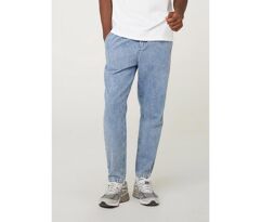 Calça Jeans Masculina Taper Com Pences