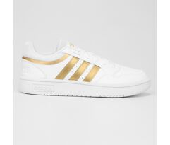 Tênis Adidas Hoops 3.0 Feminino Branco+dourado