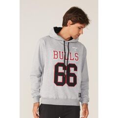 Moletom NBA Fechado Chicago Bulls Masculino Mescla