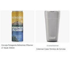 Compre um Copo Térmico com Tampa 600ml Coleman e ganhe 6 cervejas Patagônia 350ml