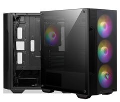 Gabinete Gamer MSI MAG Forge M100A Mid Tower Black Sem Fonte Com 4 Fans