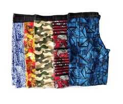 Kit 4 Bermudas Tactel 3 Bolsos Adulto Cordão Sortido