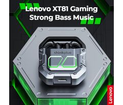 Fone de Ouvido Lenovo XT81 sem Fio Gamer Cancelamento Ruído com Microfone